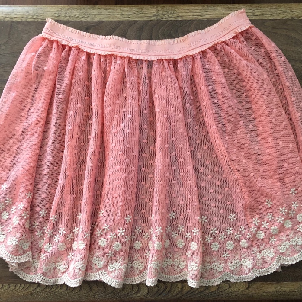 Free People skirt - peach lace - size large